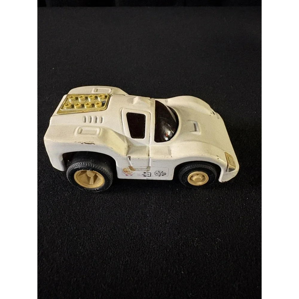 Vintage 1974 Tonka Metal Race Car White Formula 1 Toy Made in Japan